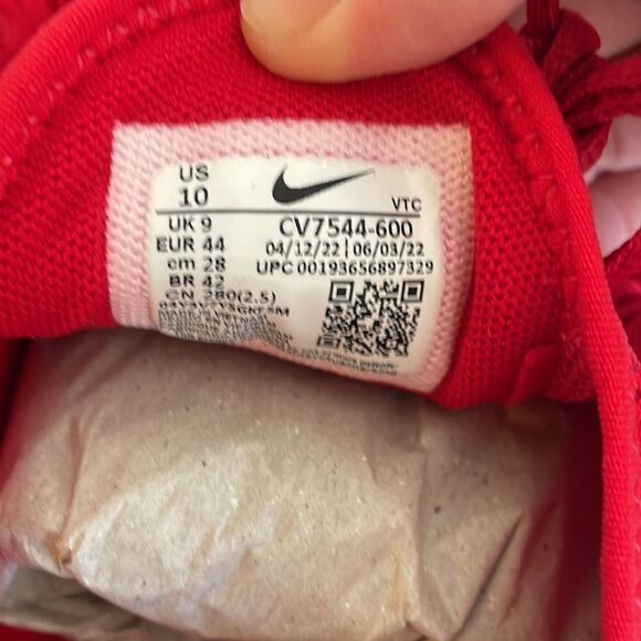 Nike Air Max 270 University Red USA Men Size 10/UK 9/EU 44(CV7544-600) - Picture 13 of 13